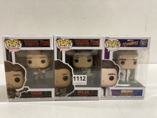 3 X VARIOUS POP FIGURES