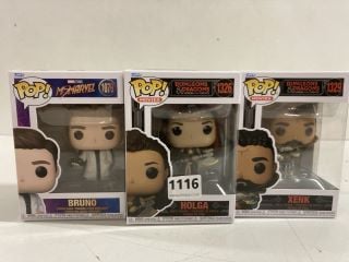 3 X VARIOUS POP FIGURES