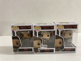 3 X VARIOUS POP FIGURES