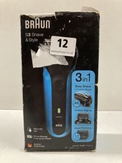 BRAUN S3 SHAVE & STYLE SHAVER