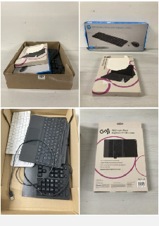 BOX OF KEYBOARDS TO INCLUDE HP 230 WIRELESS MOUSE AND KEYBOARD COMBO