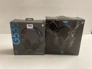 2 X LOGITECH G535 LIGHTSPEED WIRELESS GAMING HEADSET