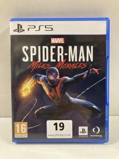 PS5 MARVEL SPIDER-MAN MILES MORALES GAME