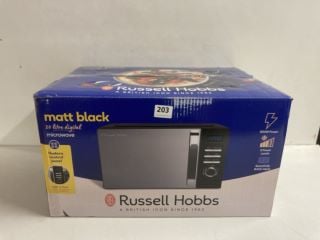 RUSSELL HOBBS MATT BLACK 20 LITRE DIGITAL MICROWAVE