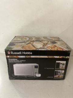 RUSSELL HOBBS CLASSIC STAINLESS STEEL COMPACT DIGITAL MICROWAVE