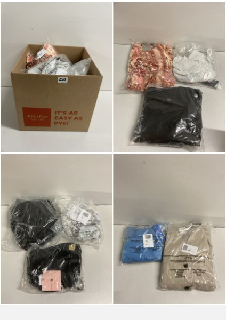 BOX OF PREMIUM CLOTHING IN VARIOUS COLOURS AND SIZES