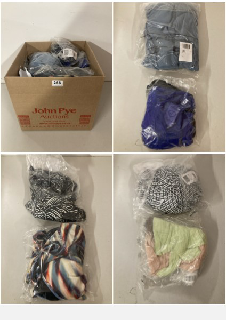 BOX OF PREMIUM CLOTHING IN VARIOUS COLOURS AND SIZES