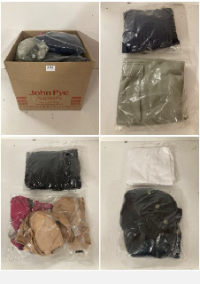 BOX OF PREMIUM CLOTHING IN VARIOUS COLOURS AND SIZES