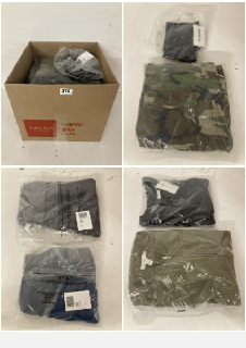 BOX OF PREMIUM CLOTHING IN VARIOUS COLOURS AND SIZES