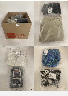 BOX OF PREMIUM CLOTHING IN VARIOUS COLOURS AND SIZES