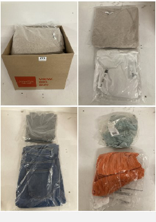 BOX OF PREMIUM CLOTHING IN VARIOUS COLOURS AND SIZES