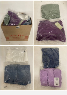 BOX OF PREMIUM CLOTHING IN VARIOUS COLOURS AND SIZES