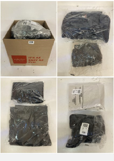 BOX OF PREMIUM CLOTHING IN VARIOUS COLOURS AND SIZES