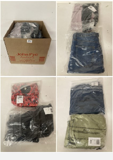 BOX OF PREMIUM CLOTHING IN VARIOUS COLOURS AND SIZES