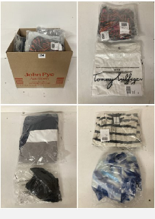 BOX OF PREMIUM CLOTHING IN VARIOUS COLOURS AND SIZES