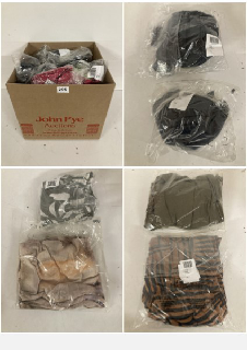 BOX OF PREMIUM CLOTHING IN VARIOUS COLOURS AND SIZES