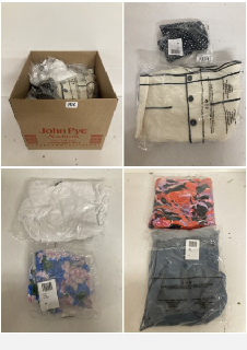 BOX OF PREMIUM CLOTHING IN VARIOUS COLOURS AND SIZES