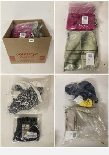 BOX OF PREMIUM CLOTHING IN VARIOUS COLOURS AND SIZES