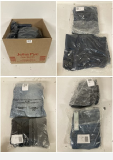 BOX OF PREMIUM CLOTHING IN VARIOUS COLOURS AND SIZES