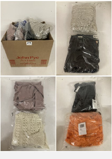 BOX OF PREMIUM CLOTHING IN VARIOUS COLOURS AND SIZES