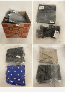 BOX OF PREMIUM CLOTHING IN VARIOUS COLOURS AND SIZES