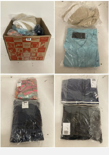 BOX OF PREMIUM CLOTHING IN VARIOUS COLOURS AND SIZES