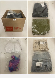 BOX OF PREMIUM CLOTHING IN VARIOUS COLOURS AND SIZES