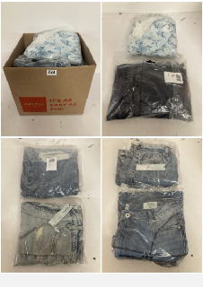 BOX OF PREMIUM CLOTHING IN VARIOUS COLOURS AND SIZES