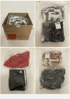 BOX OF PREMIUM CLOTHING IN VARIOUS COLOURS AND SIZES