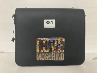 LOVE MOSCHINO SHOULDER BAG IN BLACK