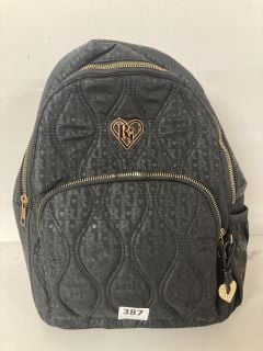 RIVER ISLAND RUCKSACK IN BLACK