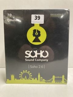 SOHO SOUND COMPANY SOHO 2.6 NOISE CANCELLING HEADPHONES