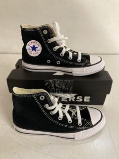 KIDS CONVERSE HIGH TOP TRAINERS IN BLACK SIZE UK 12.5