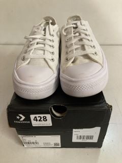 CONVERSE LOW TOP TRAINERS IN WHITE SIZE UK 5