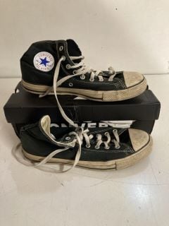 CONVERSE HIGH TOP TRAINERS IN BLACK SIZE UK 9