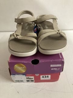 SKECHERS GOGA MAT GO WALK SANDALS BROWN SIZE UK 5