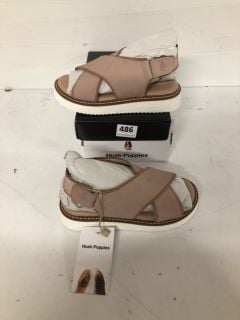 PAIR OF HUSH PUPPIES SANDALS IN BROWN SIZE - 1