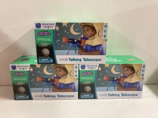 3 X EDUCATIONAL INSIGHTS TALKING TELESCOPE SETS