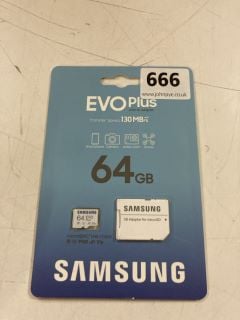 SAMSUNG EVO PLUS 64GB SD ADAPTER FOR MICROSD