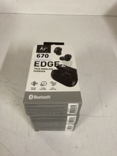 4 X KITSOUND EDGE 20 TRUE WIRELESS BLUETOOTH EARBUDS