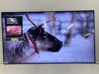 SAMSUNG 65" QLED TV MODEL QE65Q60DAU RRP £866 (NO REMOTE, NO STAND, NO BOX) (SCRATCH ON SCREEN, CASE DAMAGE)