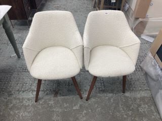 PAIR OF MADE LULE DINING ARMCHAIRS RRP £329