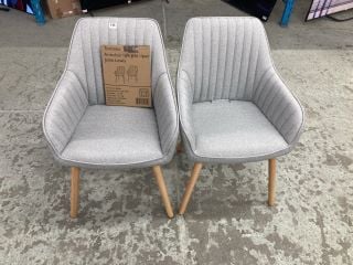 PAIR OF JOHN LEWIS TORONTO DINING ARMCHAIRS RRP £329