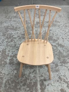 ERCOL FOR JOHN LEWIS SHALSTONE OAK DINING CHAIR RRP £229