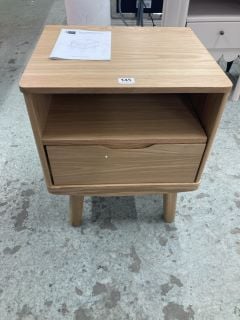 JOHN LEWIS BOW ONE-DRAWER BEDSIDE TABLE RRP £199