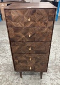 JOHN LEWIS FRANKLIN TALLBOY CHEST IN DARK BROWN RRP £599