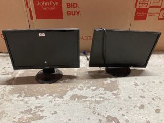 2 X MONITORS INC NEC 22" MONITOR (UNTESTED)