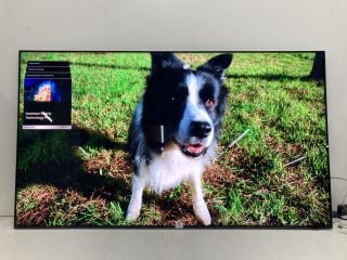 SAMSUNG 65" QLED TV MODEL QE65QN800CT RRP £1,999 (WITH ONE CONNECT BOX, WITH REMOTE, WITH SMART REMOTE, NO STAND, NO BOX) (PRESSURE MARK, MARK ON SCREEN, CASE DAMAGE)