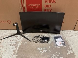 MSI 32" CURVED GAMING MONITOR (WITH STAND, WITH POWER SUPPLY) (SMASHED SCREEN)