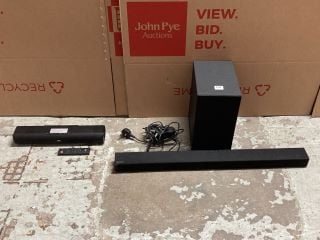 SAMSUNG HW-T450 SOUNDBAR & SUBWOOFER (NO REMOTE)+ JVC TH-D227 MINI SOUNDBAR (WITH REMOTE)